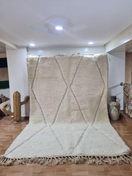 White Nasrah Marokkaans handgemaakt tapijt